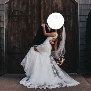Ivory wedding dress ( selling AS IS )